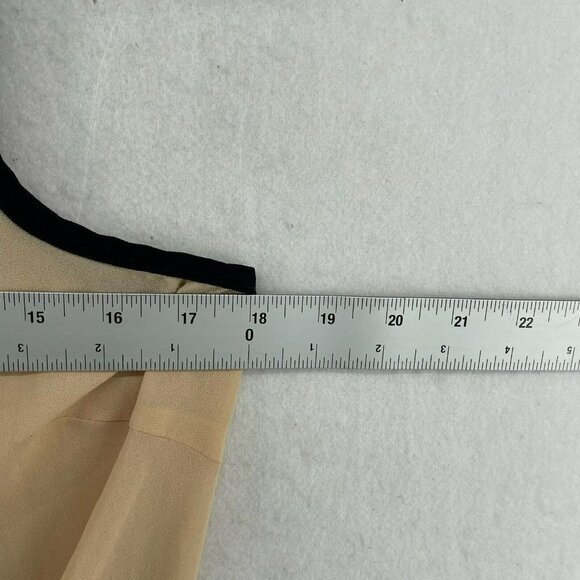 Forever 21 Crop Top Womens Sz S Black Contrast Cream Lace Neck Button Knot Hem - Picture 3 of 10